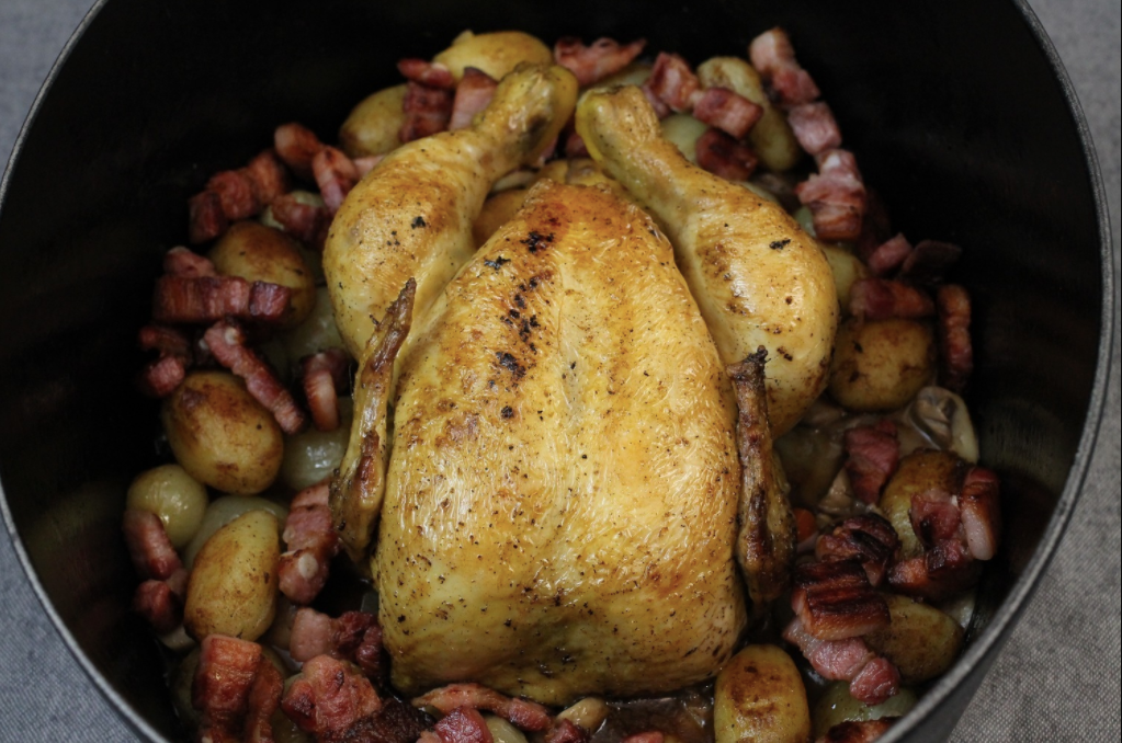 Le poulet cocotte façon grand mère