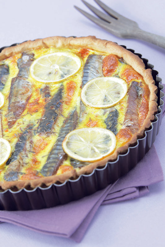 À table / Quiche de maquereau au vin blanc