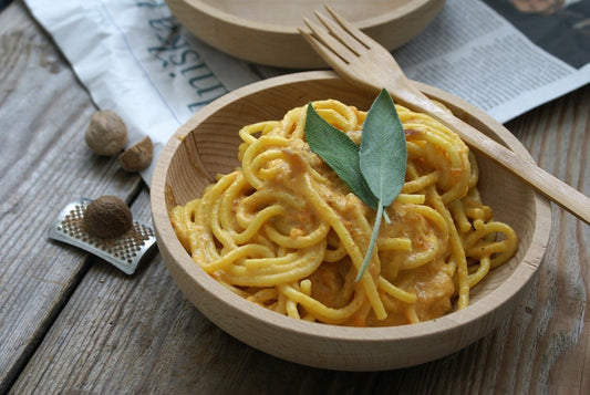 Sur ma table d'automne : Spaghetti au Potimarron