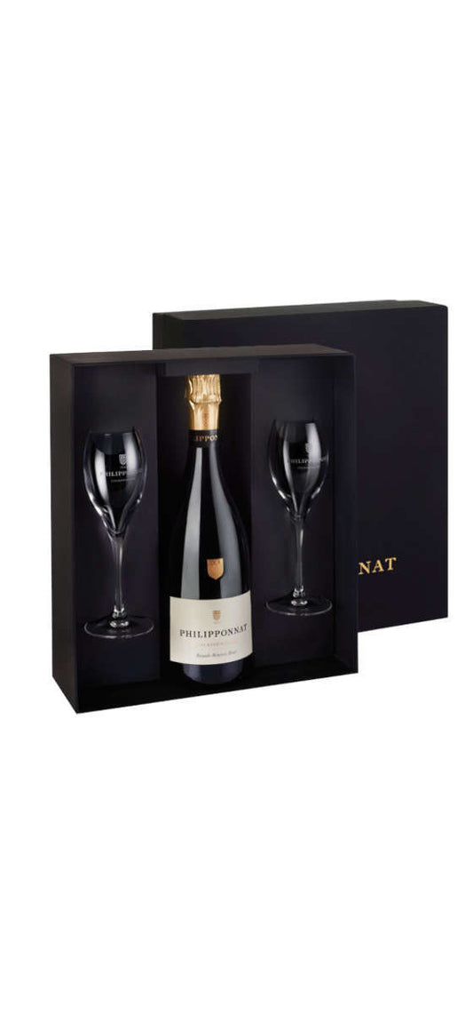 Coffret Champagne Philipponnat - Royale Réserve Brut & 2 flûtes