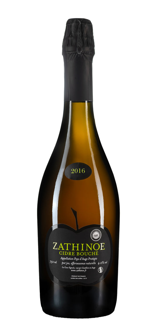 Zathinoé - Cidre Brut AOP Pays d'Auge Carte Noire