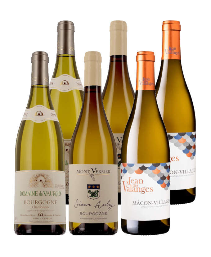 Bourgognes  Best-sellers 100% Blancs - 6 bouteilles