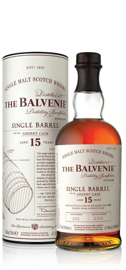 The Balvenie - Single Barrel Sherry Cask & étui - Diverses couleurs