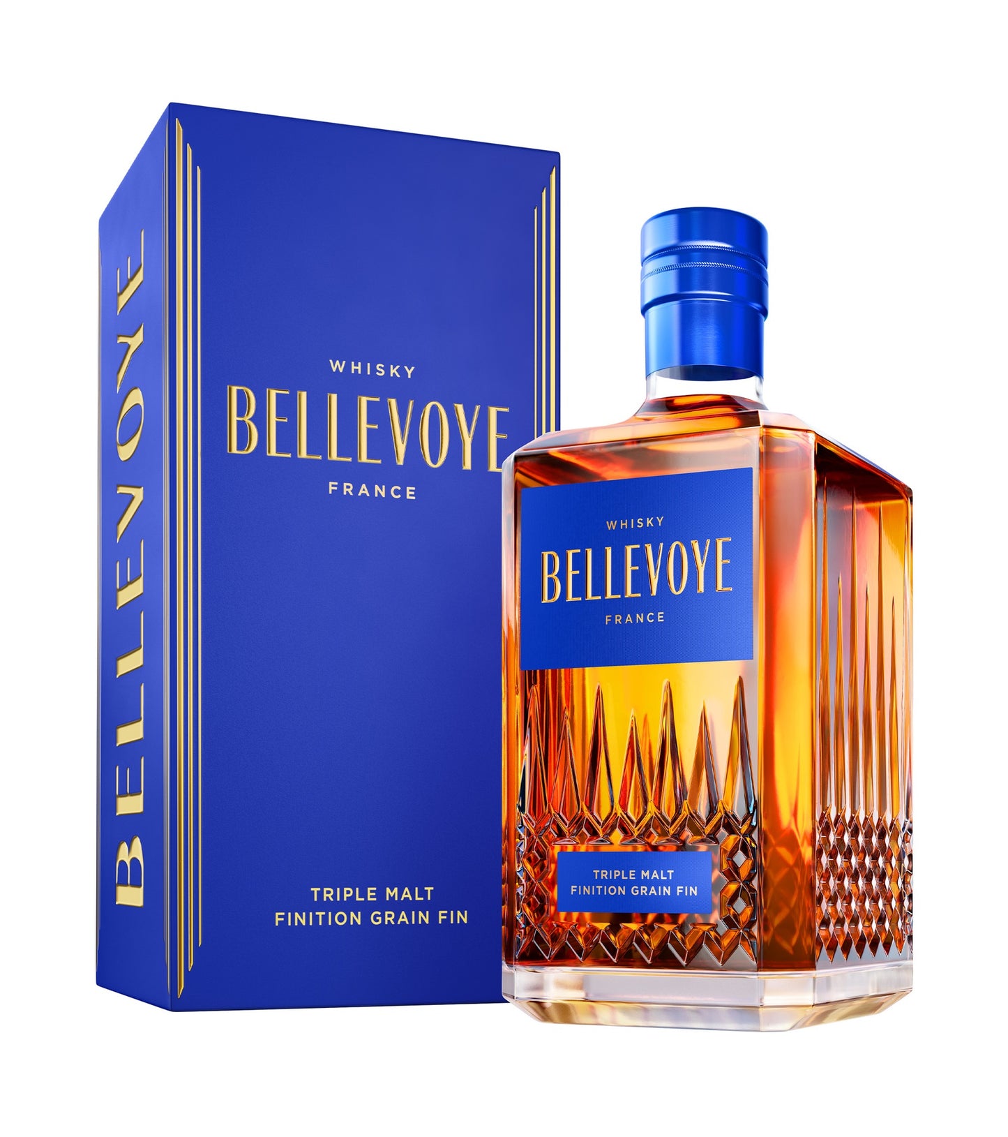 Bellevoye - Bleu - Finition Grain Fin & étui