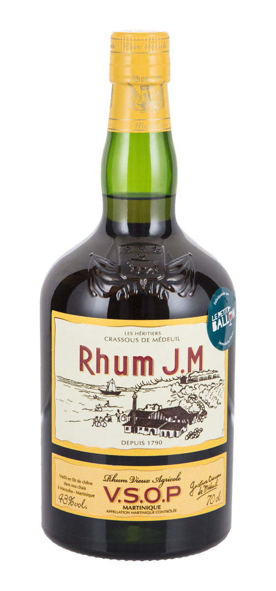 Rhum JM - Vieux Agricole VSOP - Rhum AOC Martinique - Diverses couleurs