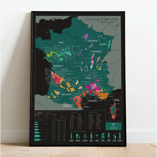 Carte à gratter - La France des Vins