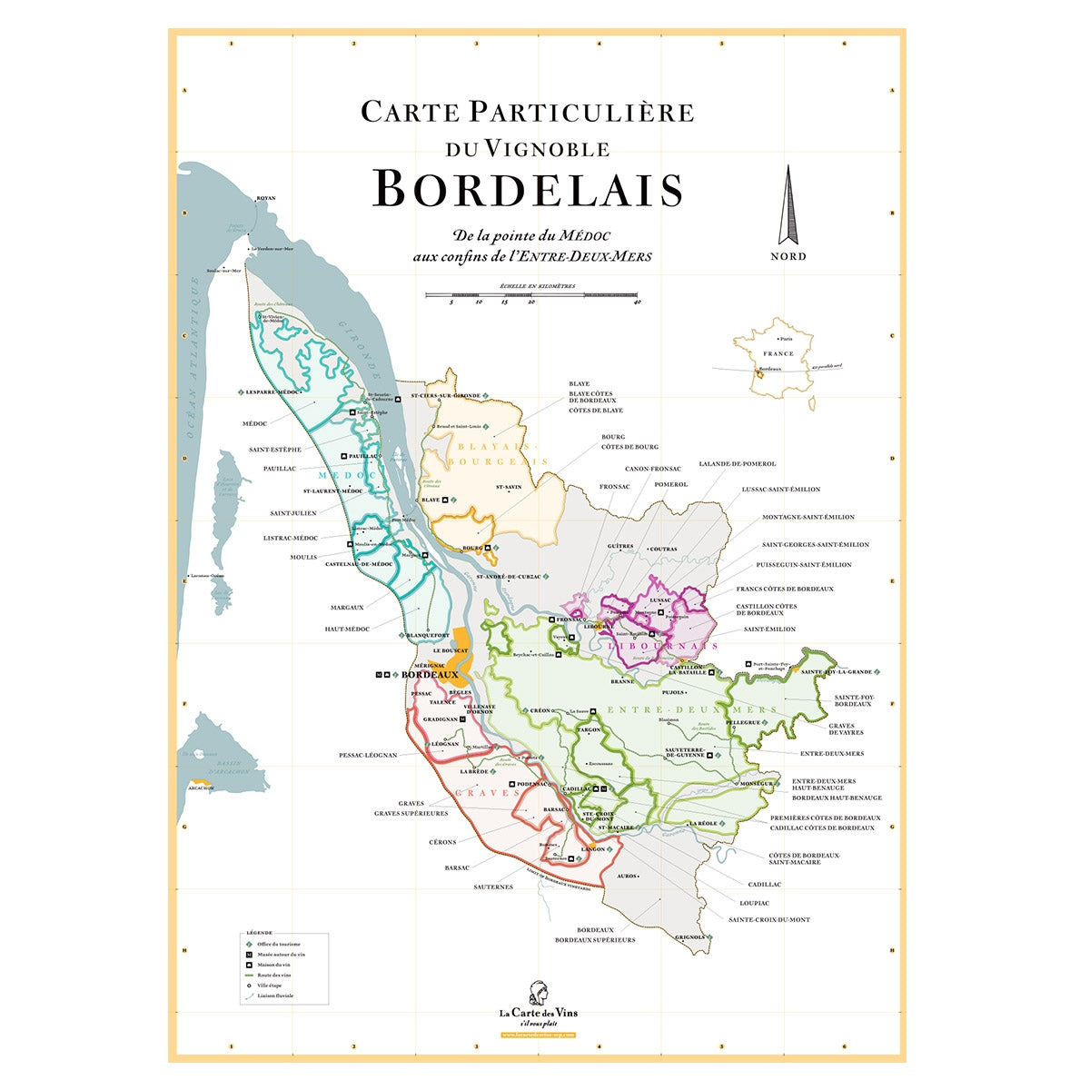 Affiche des vins de Bordeaux