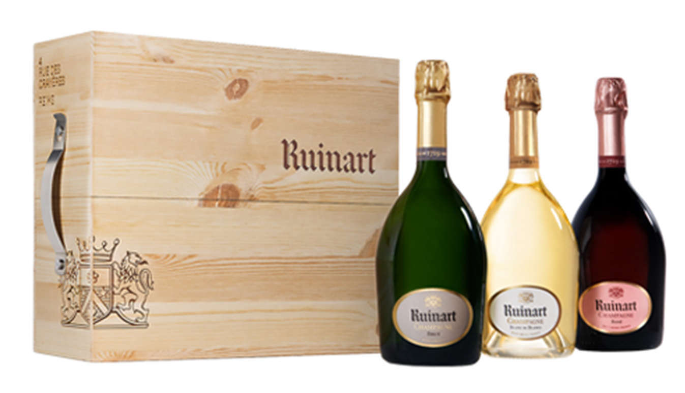 Ruinart Cave Urbaine 3 bouteilles - Champagne Brut, Blanc, Rosé