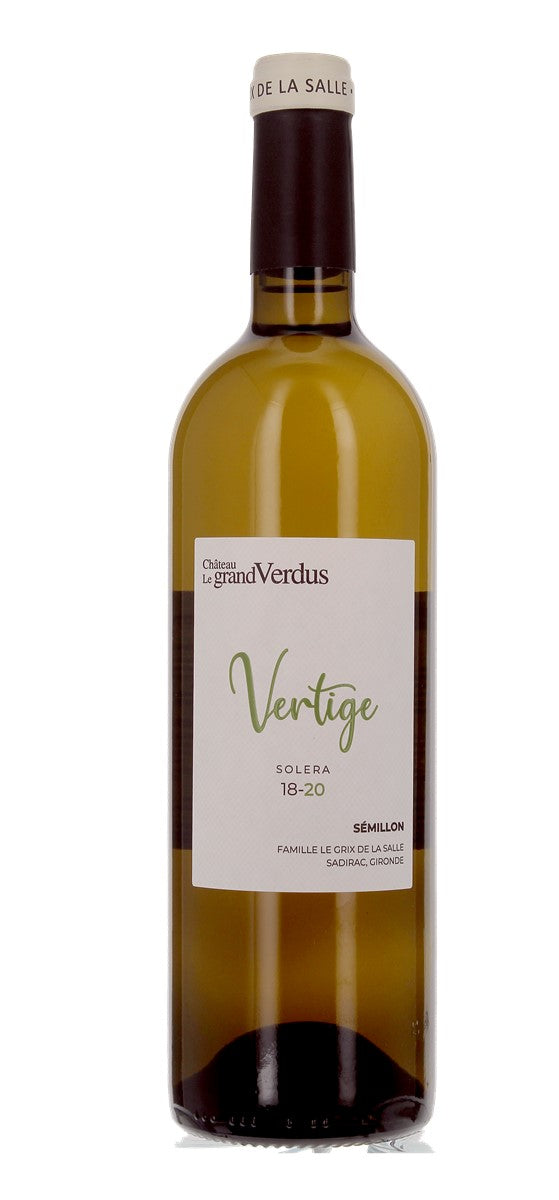 Château Le Grand Verdus - Vertige SOLERA - AOP Bordeaux Blanc - Blanc