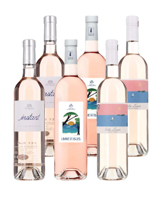 Rosés à prix mini - 6 bouteilles - Rosé