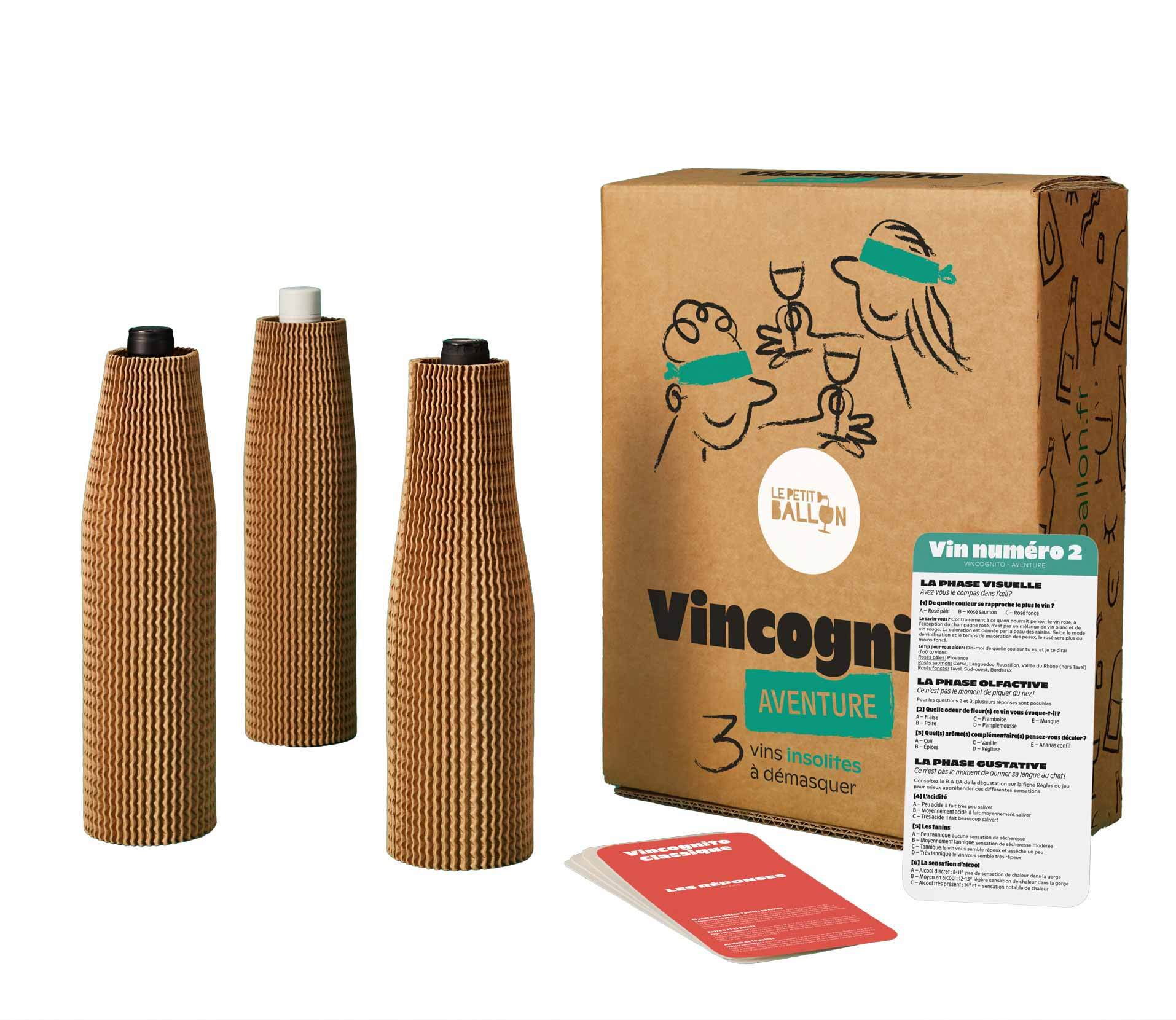 Vincognito - Coffret dégustation à l'aveugle aventure