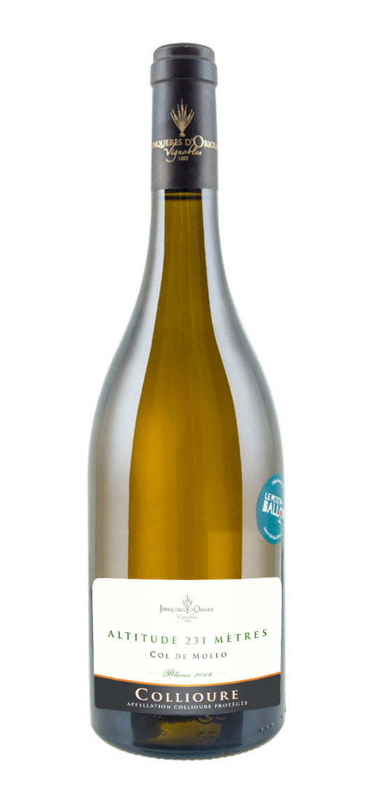 Domaine du Col de Mollo - Altitude 231 Mètres Blanc 2018